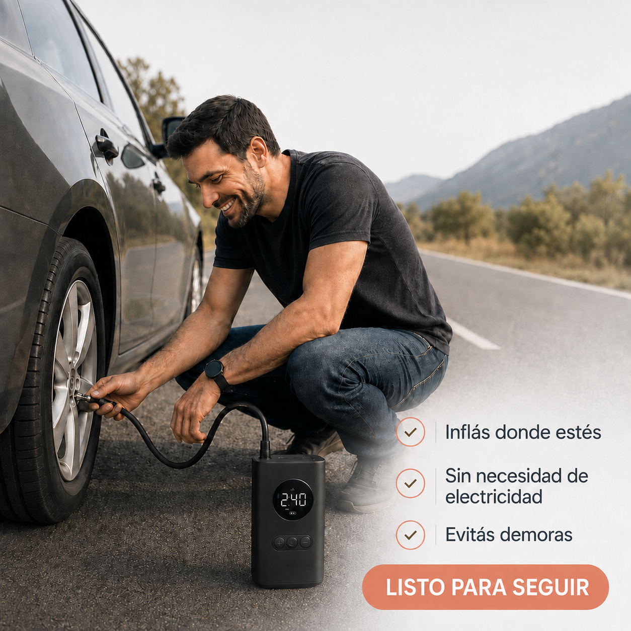 Despu&eacute;s de usar el inflador